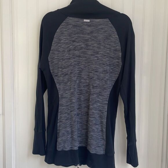 COLUMBIA women’s gray and black full zip track gym jacket two pockets size M - Picture 5 of 13